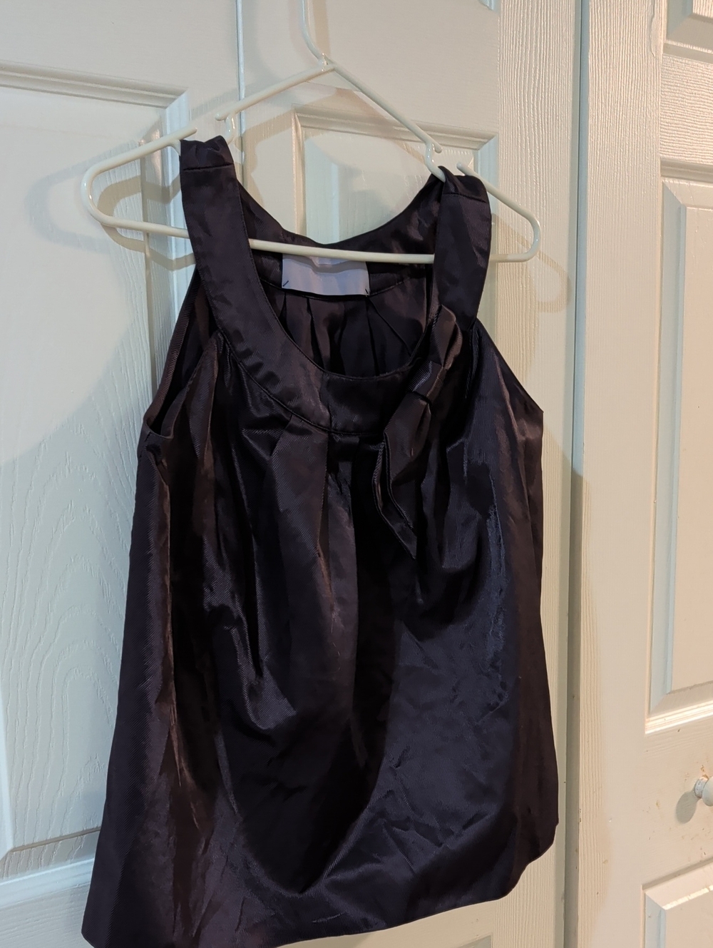 Vera Wang Lavender Label Satin Camisole in Dark Purple